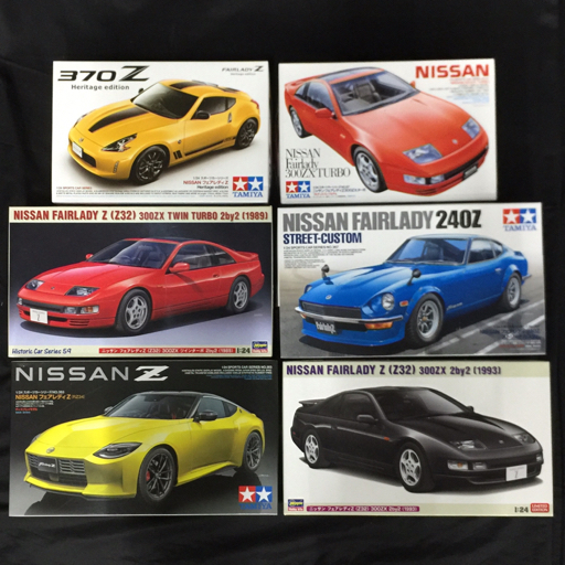 タミヤ 1:24 NISSAN フェアレディZ RZ34 他 フェアレディZ300ZXターボ 含む プラモデル 未組立品 6点 セット