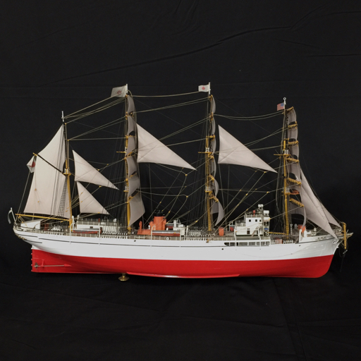 1:100 日本丸 NIPPONMARU 船 模型 全長約88cm